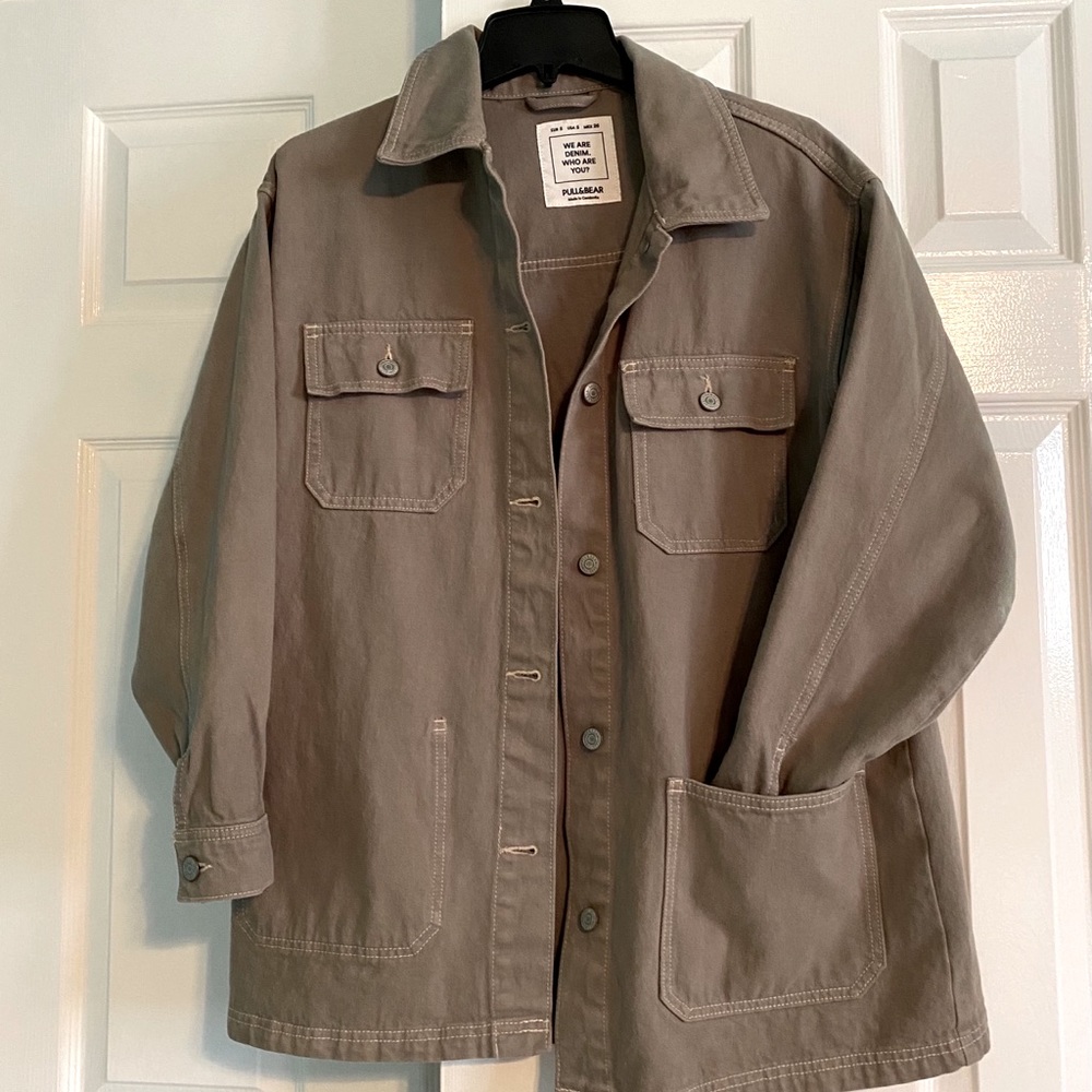 Pull&Bear Asymmetrical Denim Jacket